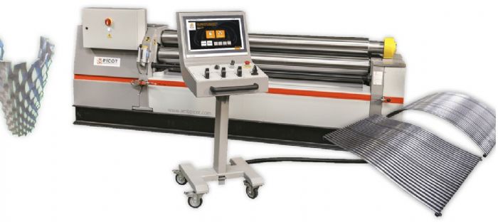Roladora de lamina de 3 y 4 rodillos CN y CNC